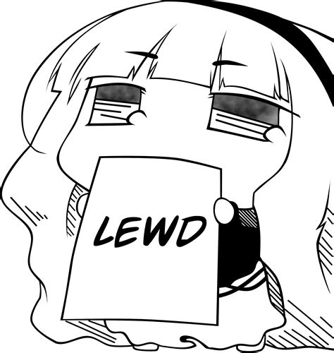 Lewd Anime Girl Sign Original Size Png Image Pngjoy