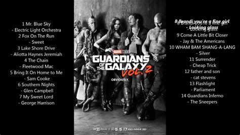Guardians Of The Galaxy Vol 2 Soundtrack Playlist Youtube