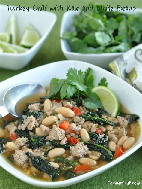 Turkey Chili With Kale And White Beans — Former Chef