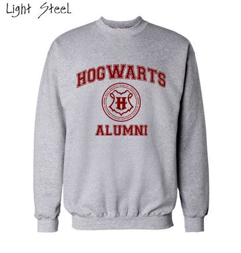 Hogwarts Alumni Unisex Sweatshirt Color Light Steel By Beeptee 2425