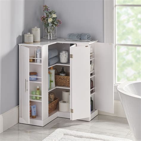 The Corner Storage Cabinet Hammacher Schlemmer