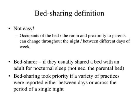 ppt social patterning in bed sharing behaviour powerpoint presentation id 4201023