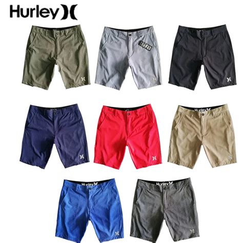 Hurley 남성용 수영 트렁크 속건성 비치 반바지 주머니가 있는 방수 수영복 체육관 바지 여름 서핑 의류