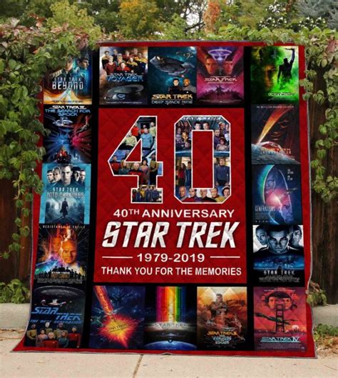 Star Trek 40th Anniversary Quilt Blanket Teeruto