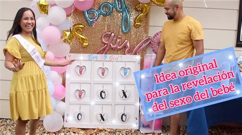 Idea Original Para La Revelación De Sexo Del Bebe Juego Para Revelar El Sexo Del Bebe Youtube