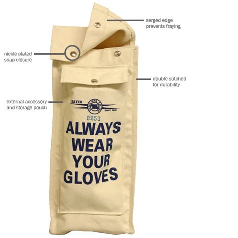 Wagner Smith Equipment Co Canvas Glove Bag Wpocket Low Voltage