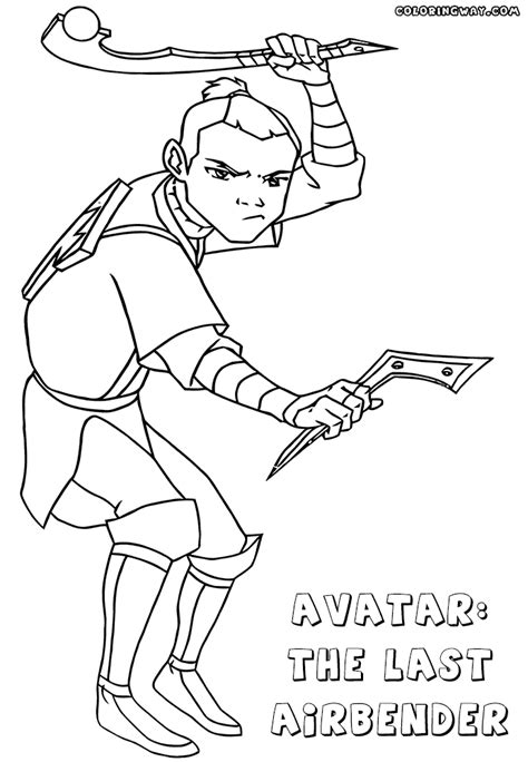 Avatar Last Airbender Coloring Pages Coloring Pages To