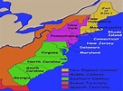 Original 13 Colonies New England Original 13 Colonies Map, 13 colonies ...