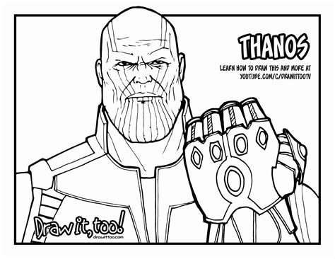 Awasome Infinity War Printable Coloring Pages 2022