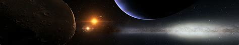 Hd Wallpaper Space Engine Planet Stars Galaxy Triple Screen Multiple
