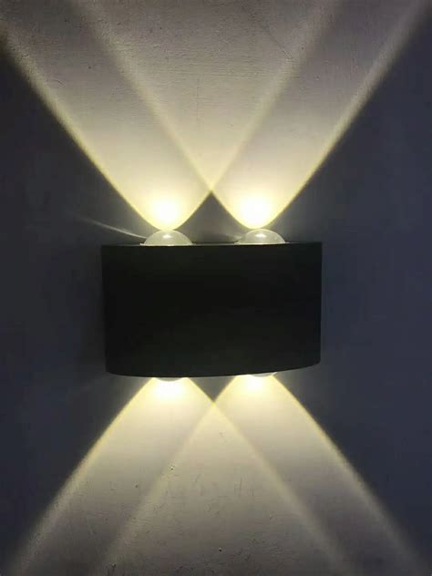 4w Modern Wall Light Outdoor Ip65 Nordic Style Indoor Wall Lamps Living
