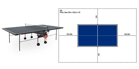 Gymnco massive table tennis table with 100 mm wheel (top 25 mm laminated compressed & free tt table cover + 2 tt racket & balls) Choose the right size table tennis table | STIGA Sports