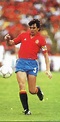 Jose Antonio Camacho in action for Spain at the 1986 World Cup Finals ...