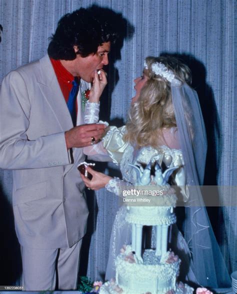 Actor David Hasselhoff And Wife Catherine Hickland Pose For A Wedding