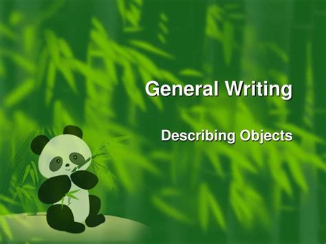 Ppt General Writing Powerpoint Presentation Free Download Id3598448