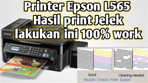 Cara Mengatasi Printer Epson L Mampet Hasil Print Out Jelek Gini