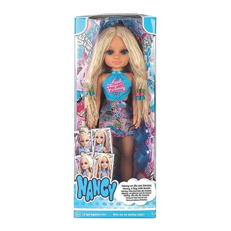 Muñeca Nancy Trenzas Rubia 42 Cm Walmart