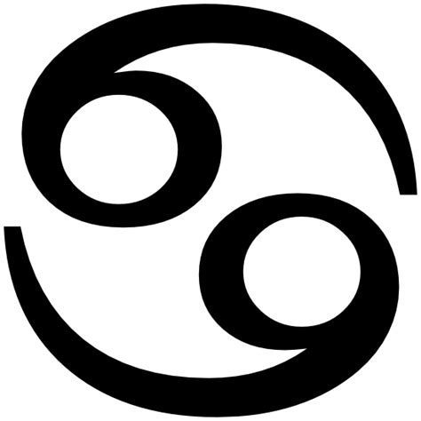 Astrology - Cancer Zodiac Symbol Sticker
