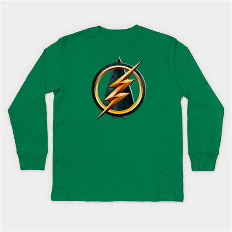 Flash And Arrow Logo Team Flarrow Arrow Kids Long Sleeve T Shirt