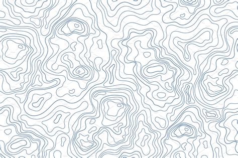 Topographic Map Seamless Pattern Custom Designed Graphic Patterns