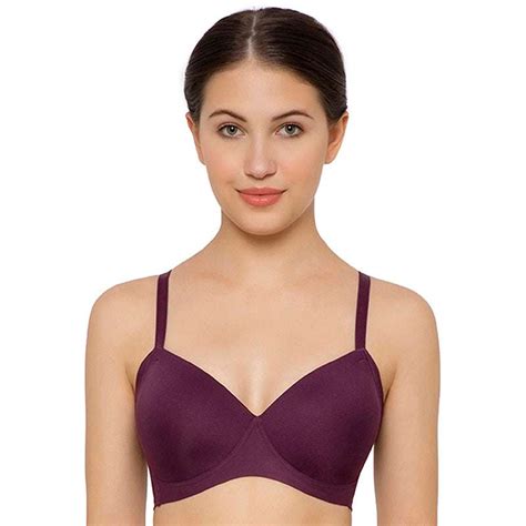 buy smoothen padded non wired full coverage everyday t shirt bra purple online wacoal india