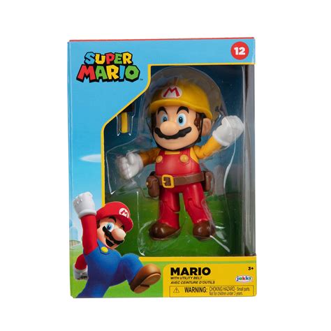 Jakks Pacific Nintendo Super Mario Maker 4 In Figure With Utility Belt
