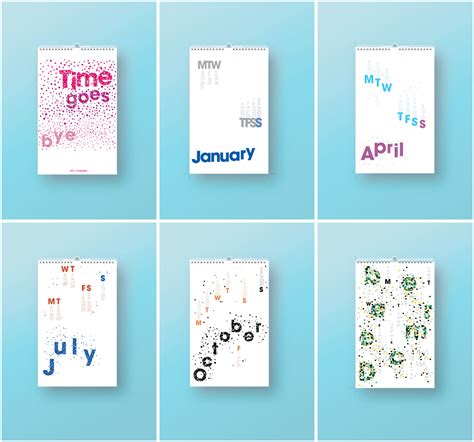 Typographic Calendar Betsy Escobar Design Portfolio