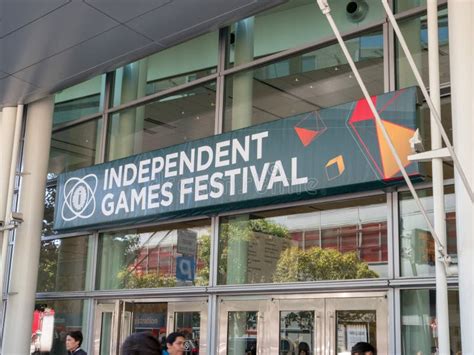 Independent Games Festival Banner For Gdc 2018 Editorial Stock Image