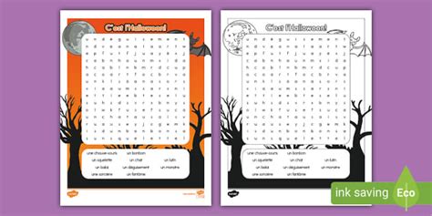 Halloween Word Search French Teacher Made Twinkl