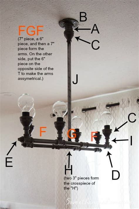 Wiring a chandelier diagram source: DIY Steel Pipe Chandelier