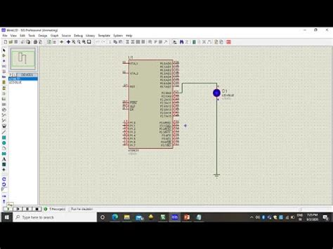 Blinking Led Program With For Loop Delay In Embedded C Using Keil And