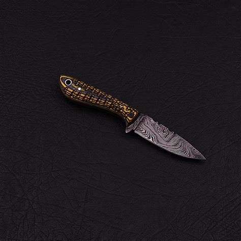 Damascus Skinner Knife Hk0308 Black Forge Knives Touch Of Modern