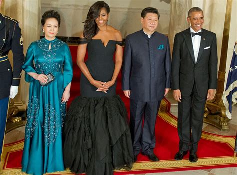 Michelle Obama Wears Vera Wang Gown At White House Dinner Mark