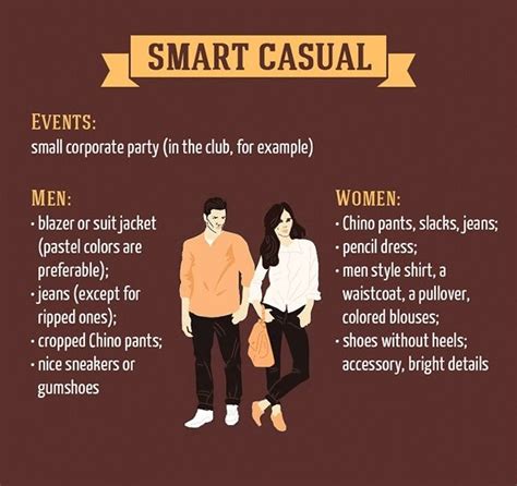 An Info Graphic Explaining The Benefits Of Smart Casual