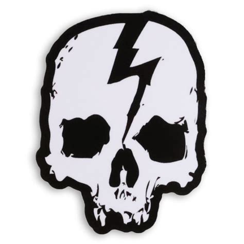 Skull Logo 35 X 275 Sticker Born Scum Clothing Co