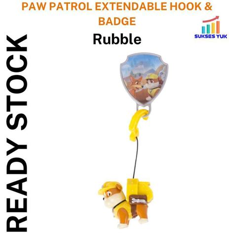 Jual Mainan Paw Patrol Action Pack Extendable Hook And Badge Rubble Di