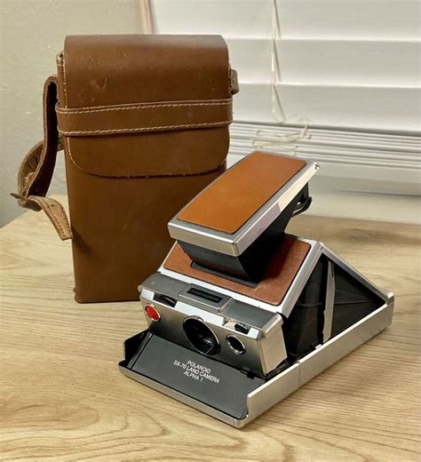 Polaroid Sx 70 Alpha 1 Land Camera W Leather Carry Case Working