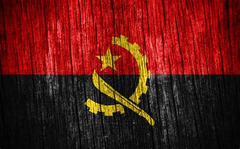 Download Imagens 4k Bandeira De Angola Dia De Angola áfrica Textura