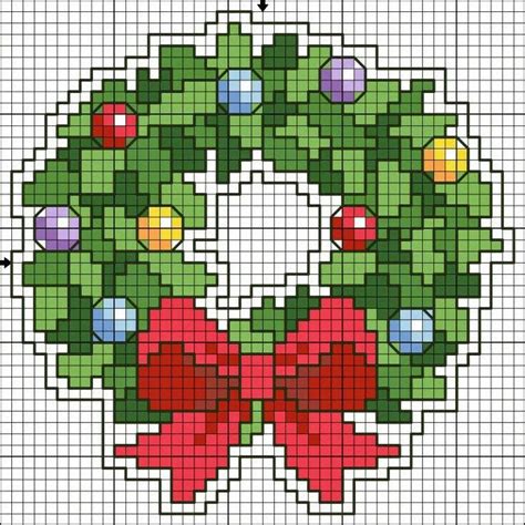 Christmas Wreath Cross Stitch Point De Croix Noel Point De Croix