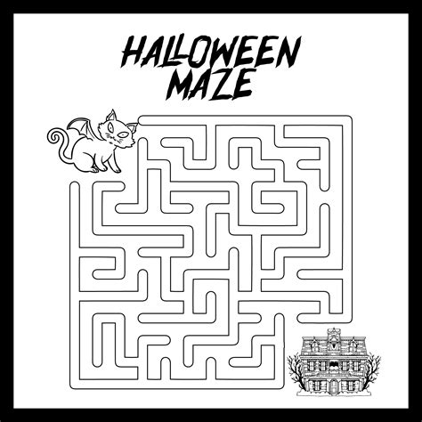 10 Best Printable Halloween Mazes - printablee.com