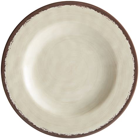 Carlisle 5400253 Mingle 9 Sweet Cream Round Melamine Salad Plate 12case