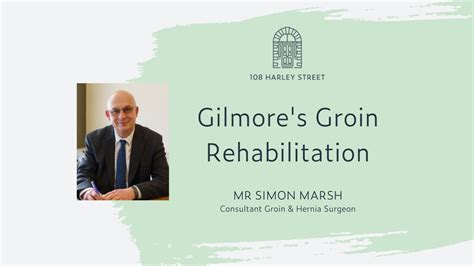 Gilmores Groin Rehabilitation Mr Simon Marsh Youtube
