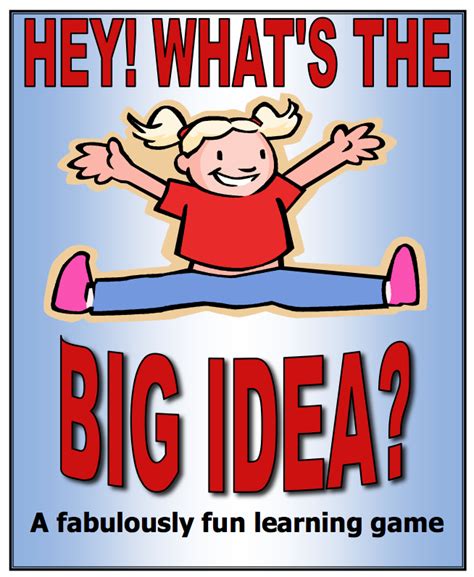 Hey Whats The Big Idea Is A Fun Main Idea And Supporting Details Game