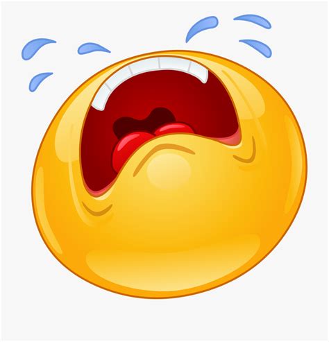 Crying Emoji Decal Sad Emoticon Transparent Cartoon Free Cliparts