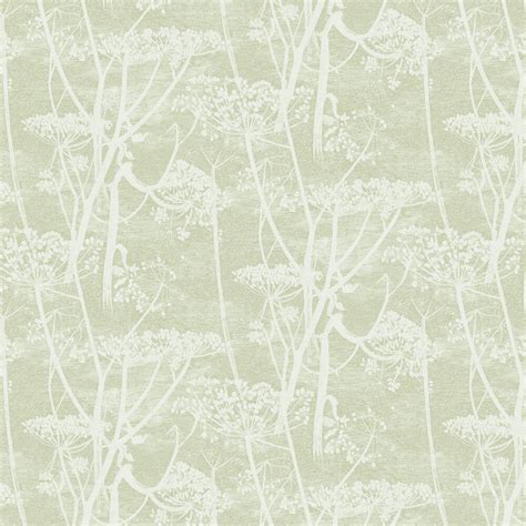 Cow Parsley By Cole And Son Olive Green Wallpaper Wallpaper Direct