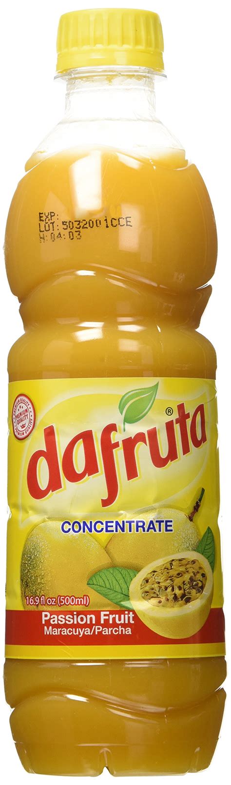 Dafruta Passion Fruit Concentrate Juice Suco De Maracuja Concentrado 16 9 Fl Oz 500ml