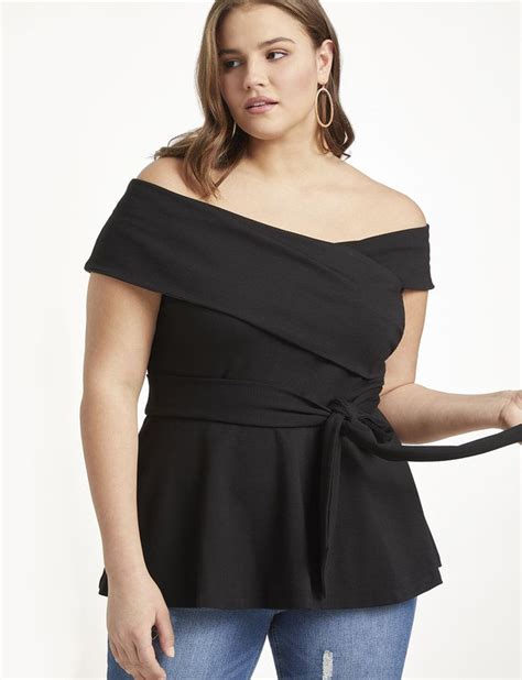off the shoulder tie waist peplum top from invisible back zipper hook and eye