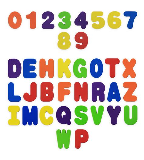 Bath Toys 36 Piece Set Stick On Foam Letters And Numbers Babybibi