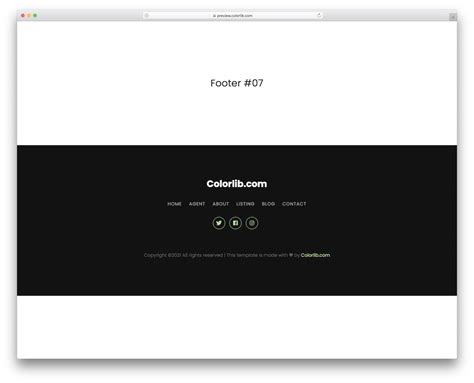 20 Best Free Bootstrap Footer Examples 2021 Avasta