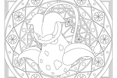 Victreebel Pokemon 071 Pokemon Coloring Pages Pokemon Coloring